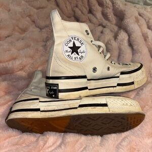 Limited Edition Converse Women’s High-Top Sneakers - Cream and Black